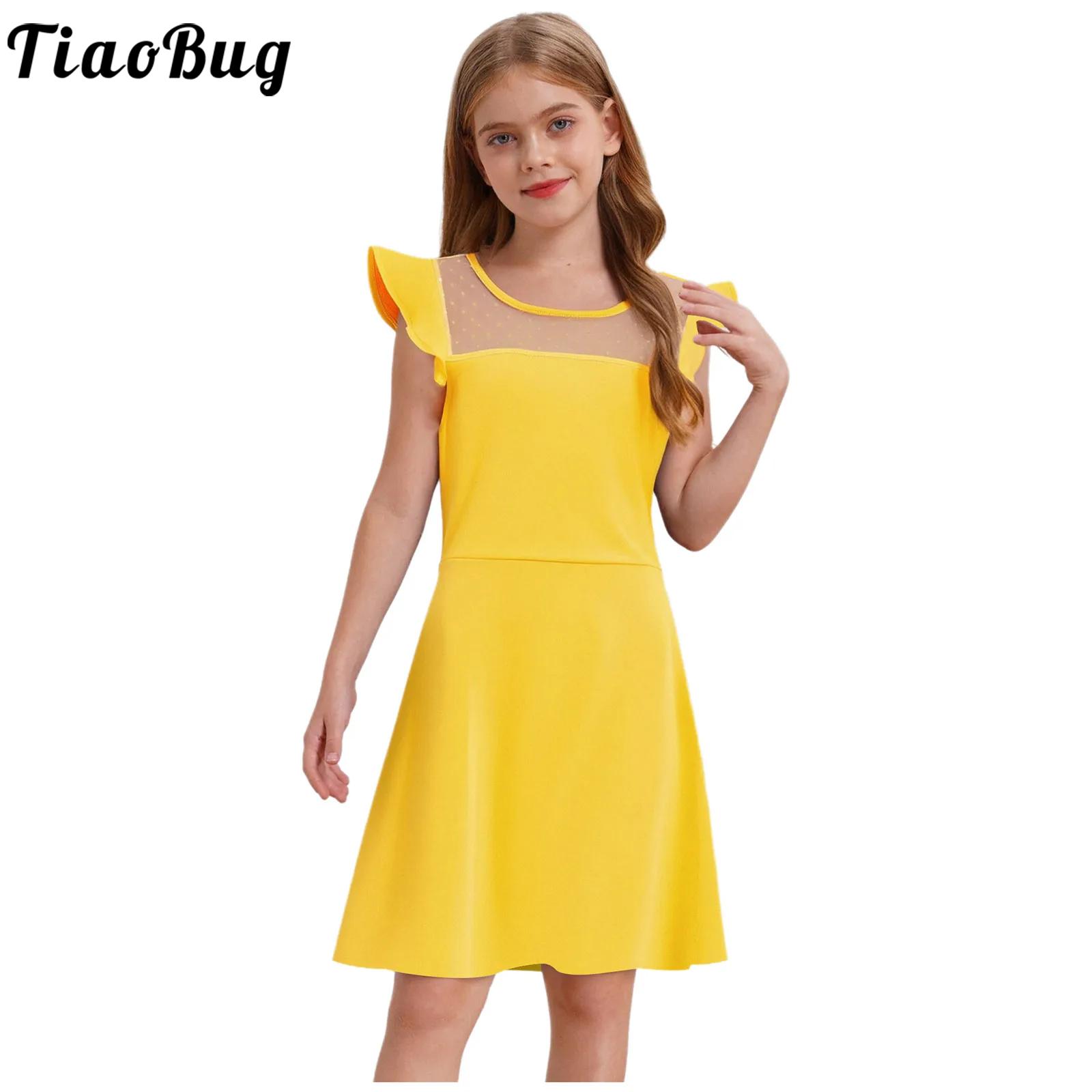 Summer Clothing Teen Girls - Летнее платье для девочек-подростков с рюшами
