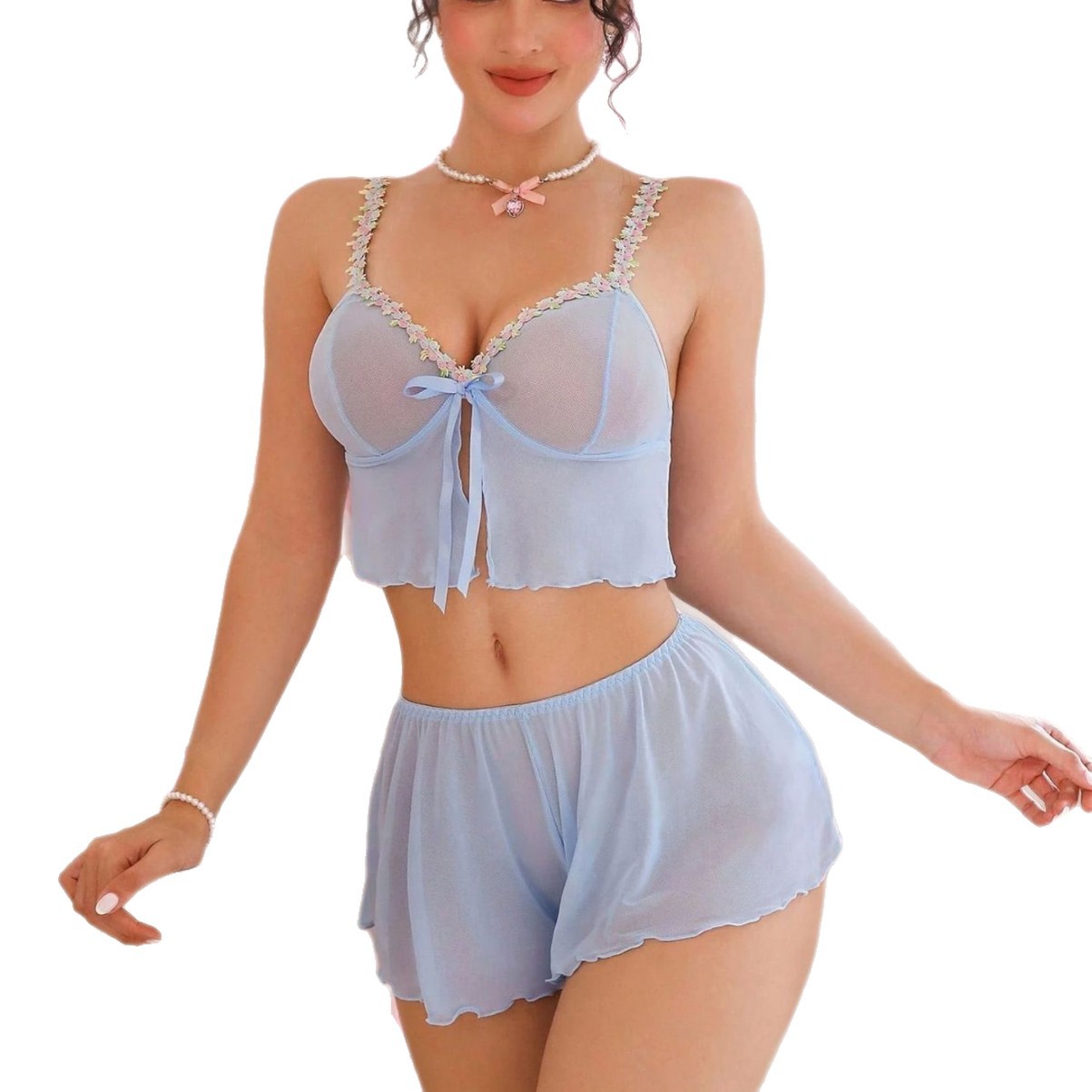Summer Clothing For Women - Комплект из 2 предметов: сексуальное розовое