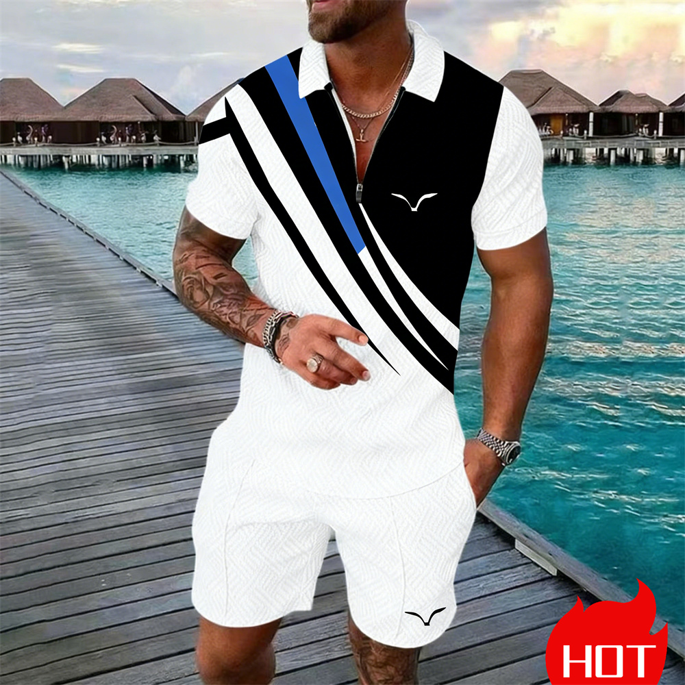 Summer Clothing Styles - Летний комплект одежды в полоску в