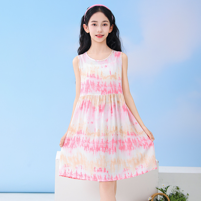 Summer Clothing Teen Girls - Летние пляжные платья без рукавов для