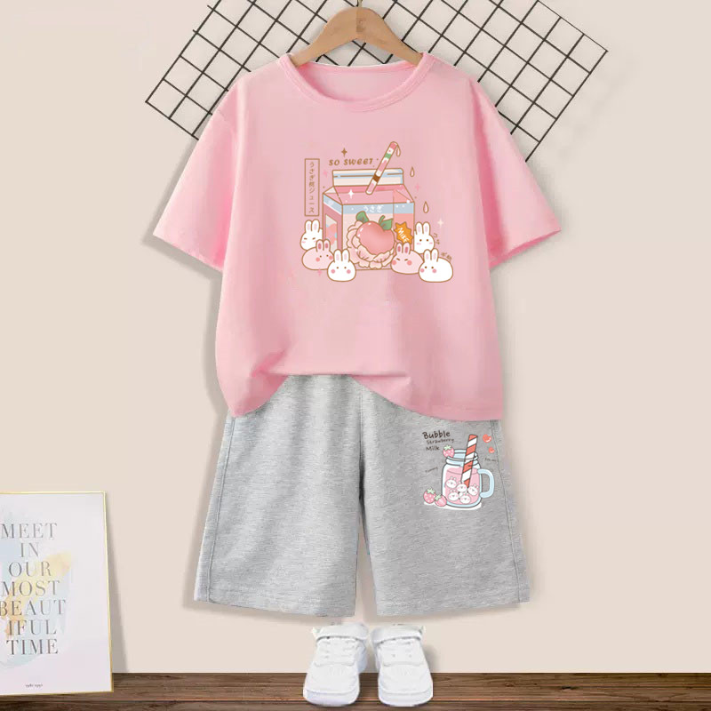 Summer Clothing Teen Girls - Летний детский комплект одежды из 2