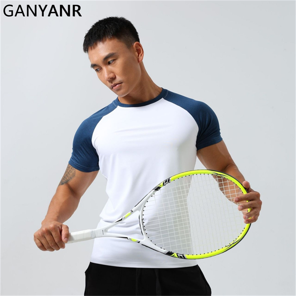 Summer Golf Clothing - GANYANR Мужская футболка для бега Активная