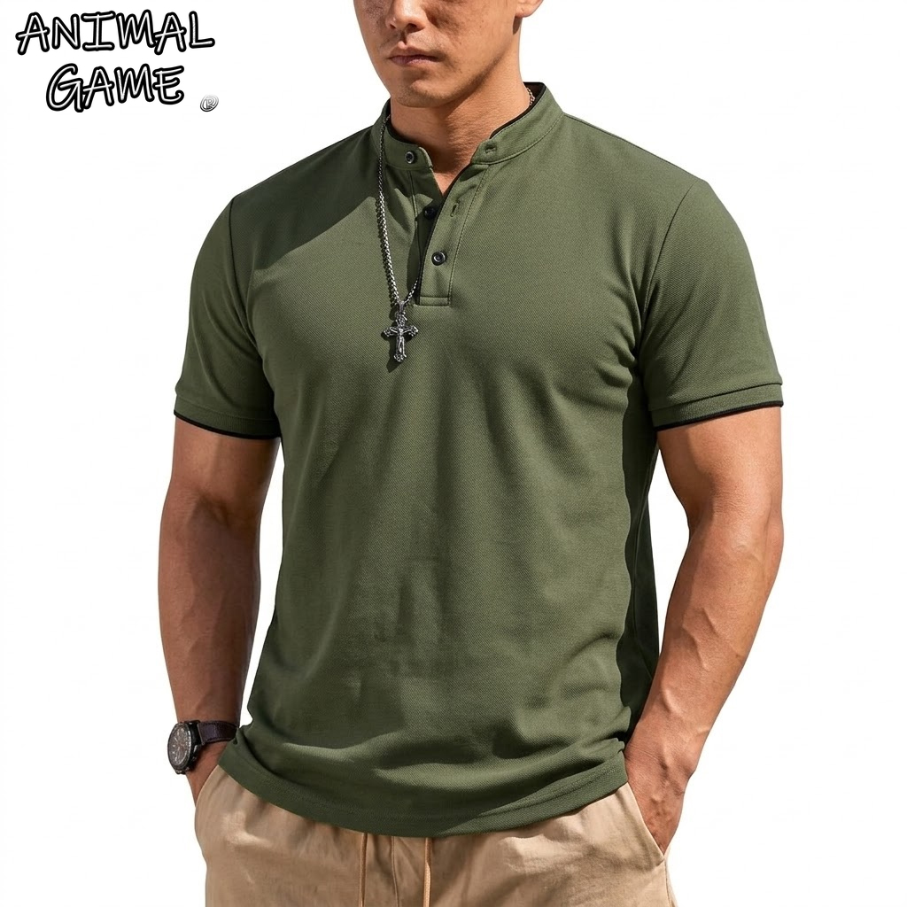 Summer Hiking Clothing - Летняя мужская футболка-поло с коротким рукавом