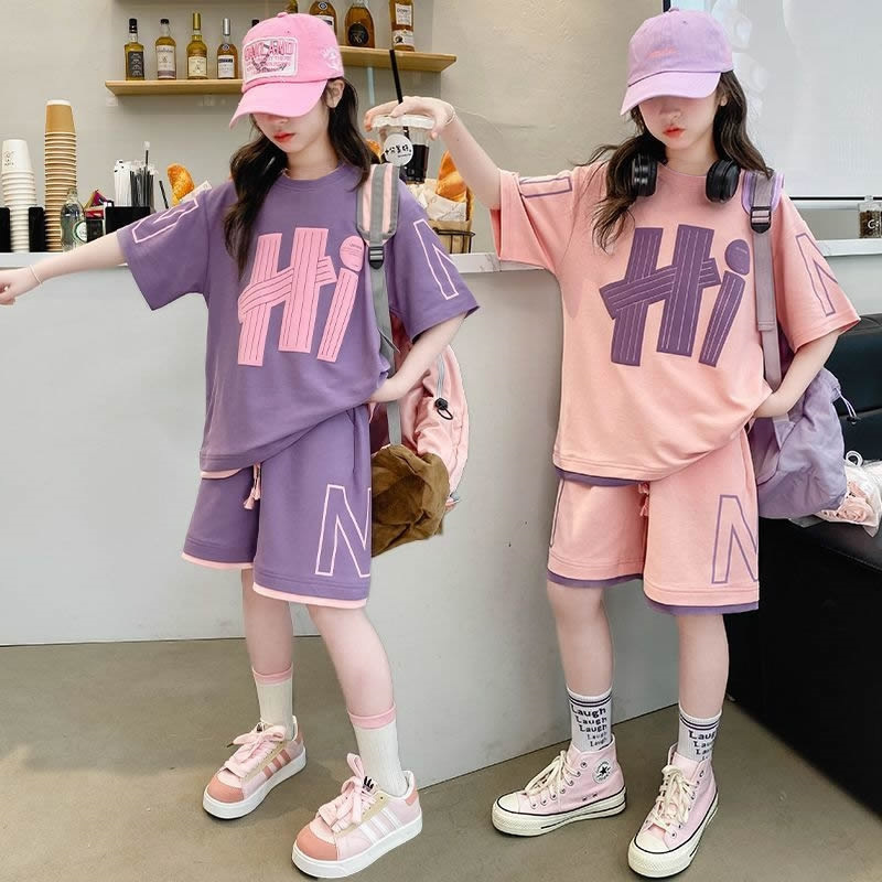 Комплекты футболок для девочек – обзор и цена Summer Clothing Teen Girls