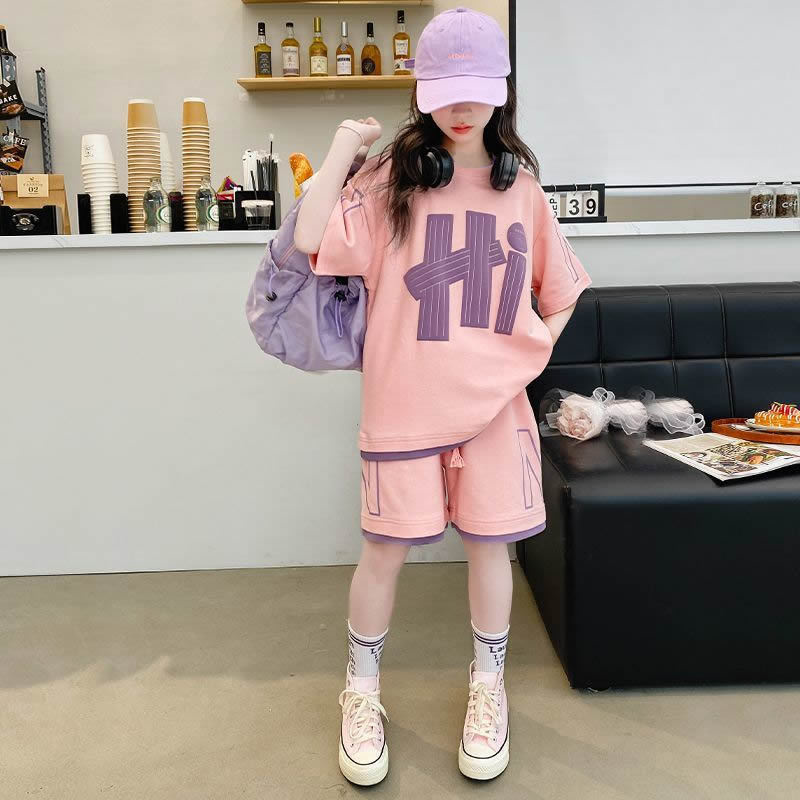Комплекты футболок для девочек – обзор и цена Summer Clothing Teen Girls