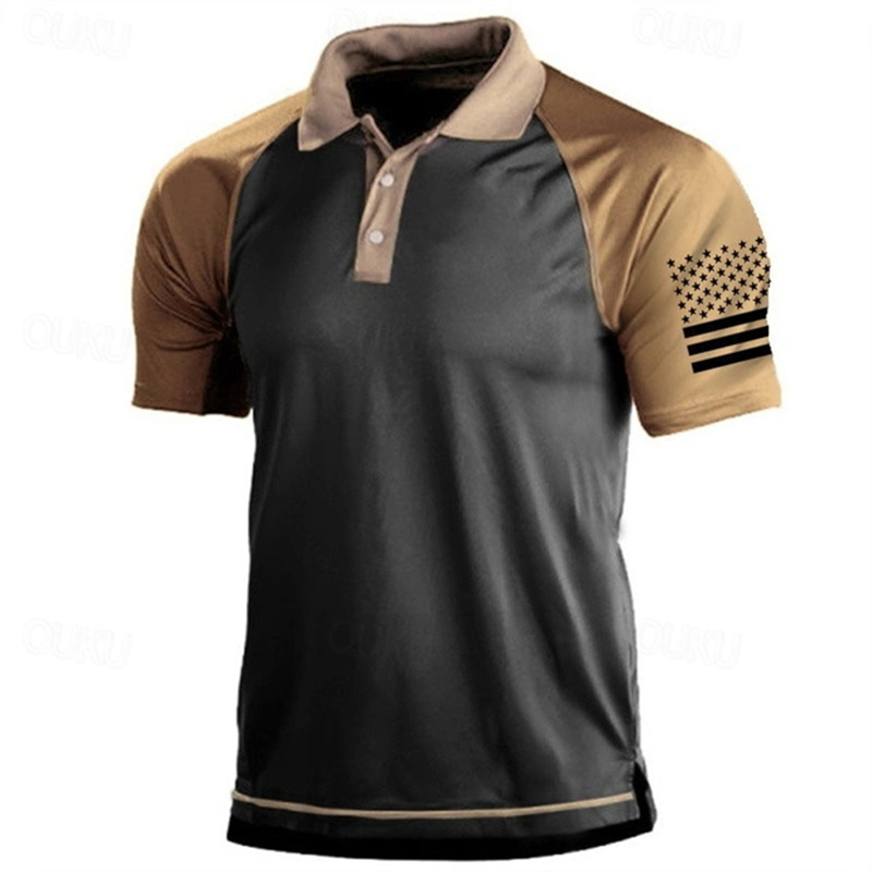 Рубашка-поло с 3D принтом флаг – обзор и цена Summer Golf Clothing