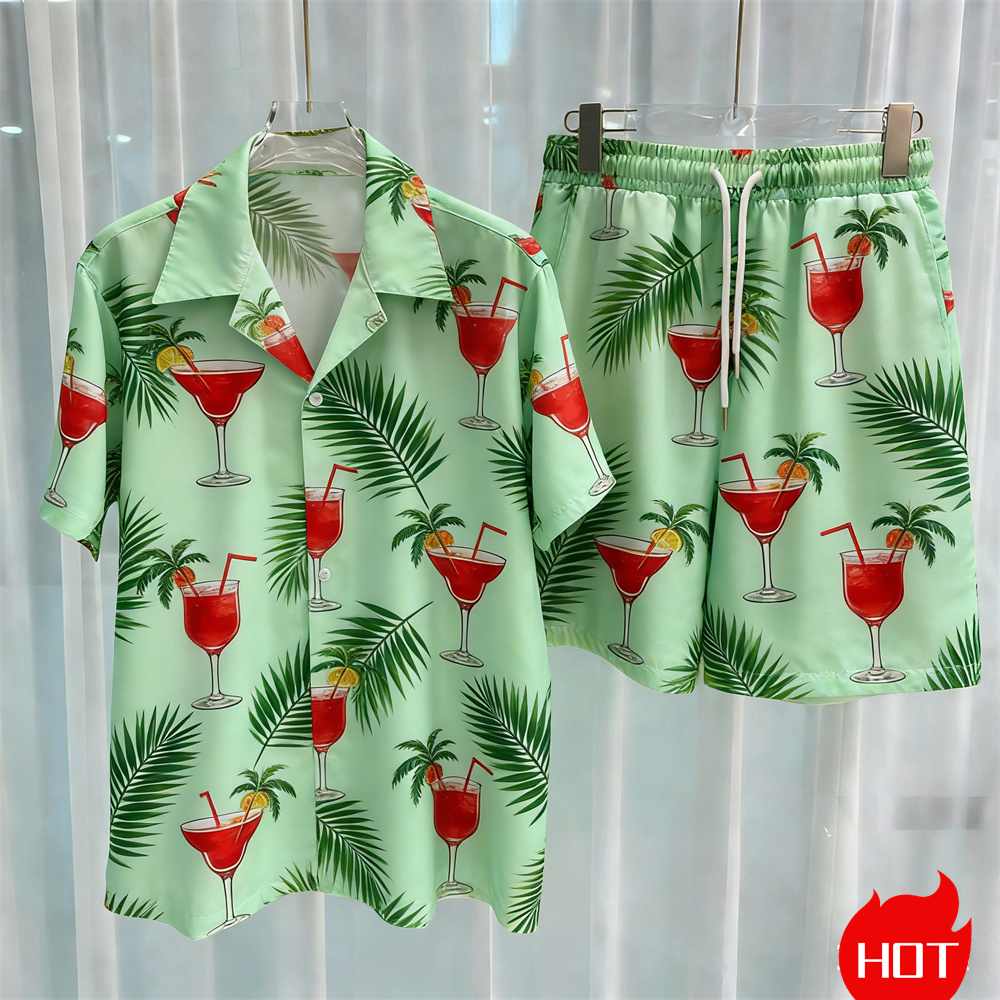 Летние мужские комплекты рубаш – обзор и цена Summer Clothing Sets Men