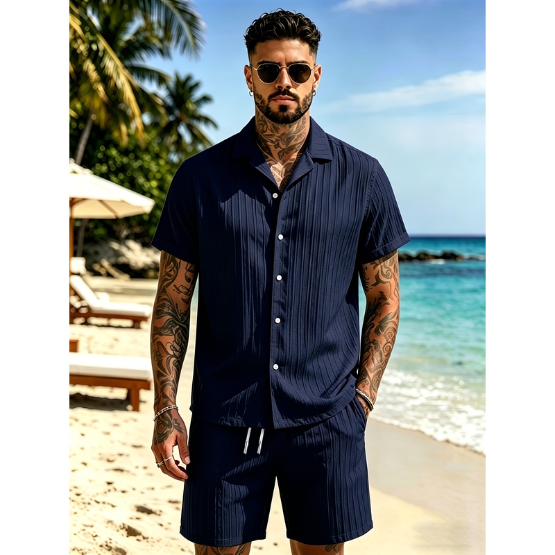 Мужской летний повседневный ко – обзор и цена Summer Clothing Sets Men
