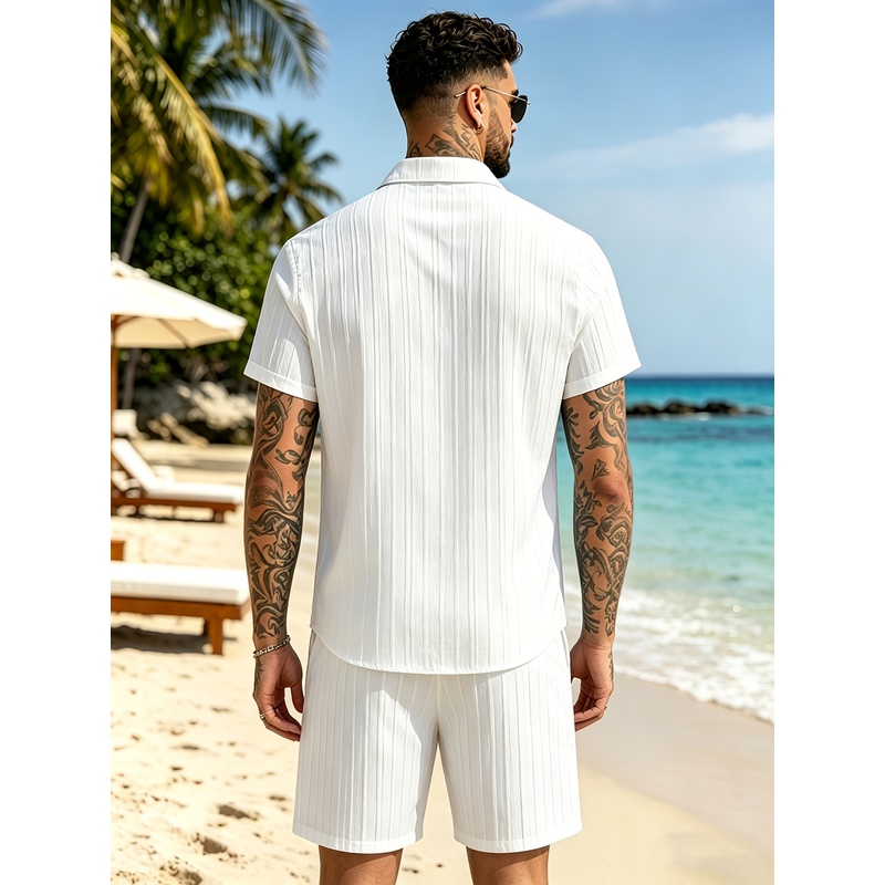 Мужской летний повседневный ко – обзор и цена Summer Clothing Sets Men