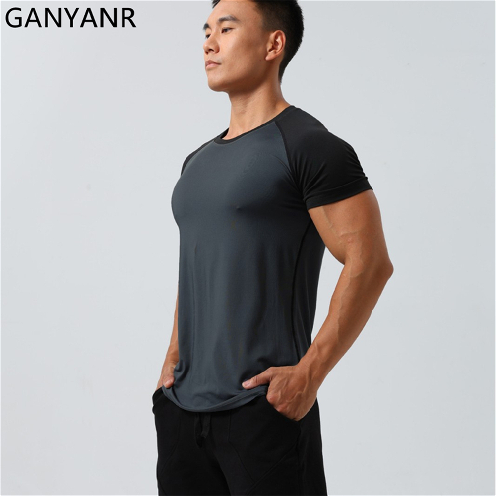 GANYANR Мужская футболка для б – обзор и цена Summer Golf Clothing