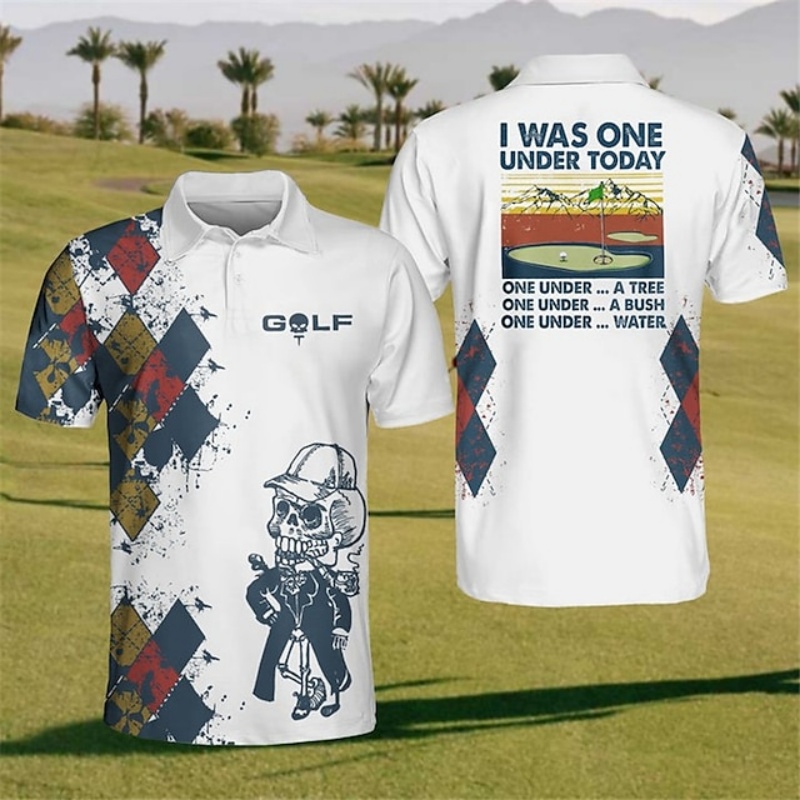 Забавная красочная рубашка-пол – обзор и цена Summer Golf Clothing