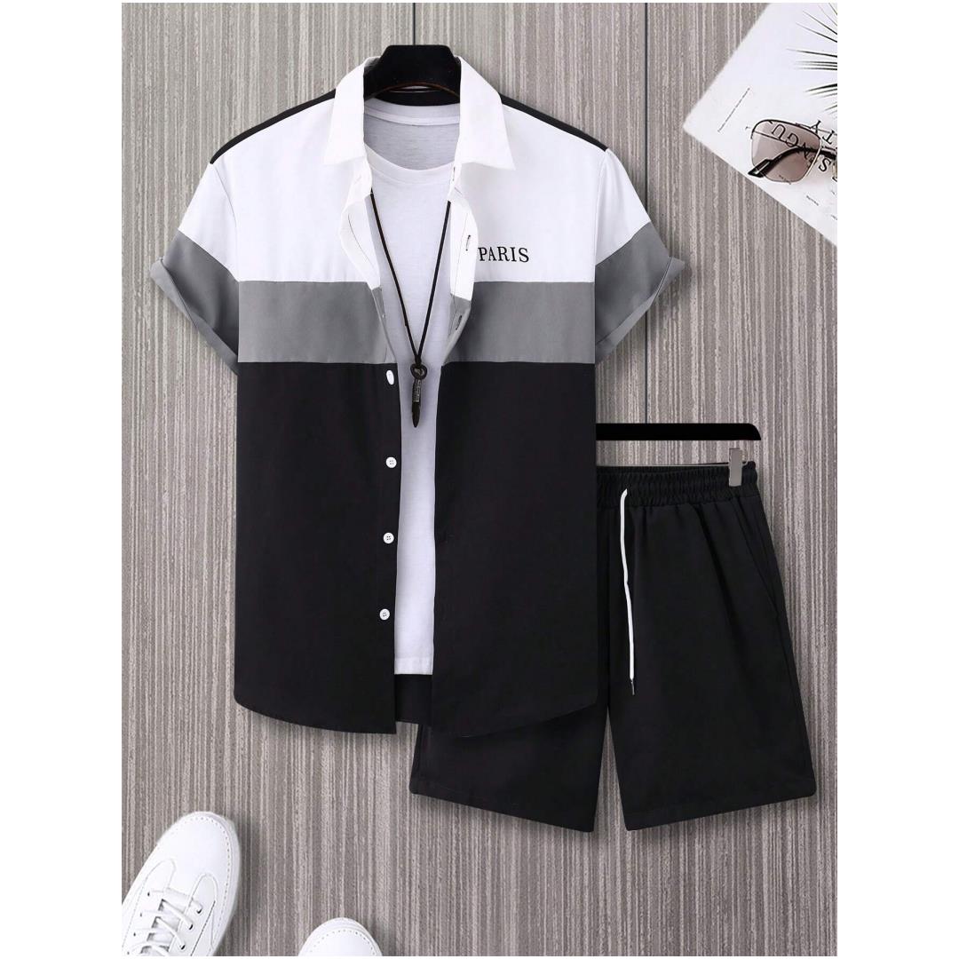 Мужской модный костюм сине-бел – обзор и цена Summer Clothes Fashion