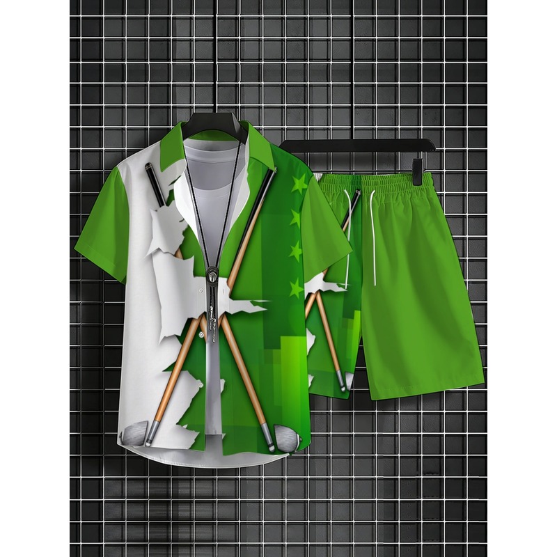 Мужской легкий повседневный ко – обзор и цена Summer Clothing Sets Men